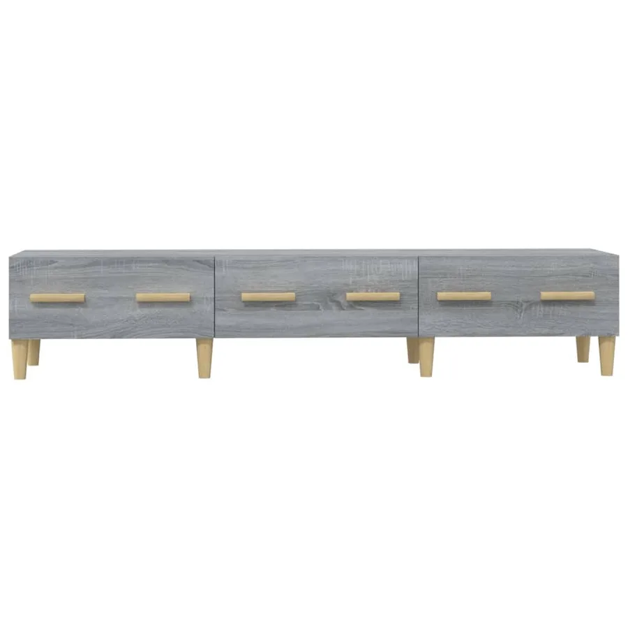 Meuble TV Sonoma gris 150x34,5x30 cm Bois d'ingénierie - 6