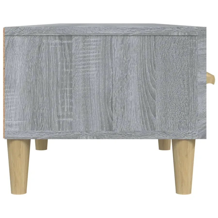 Meuble TV Sonoma gris 150x34,5x30 cm Bois d'ingénierie - 8