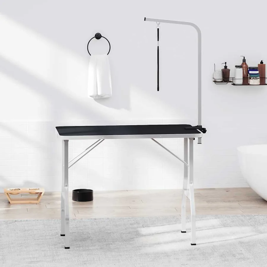Table de toilettage réglable pour chiens avec 1 boucle
