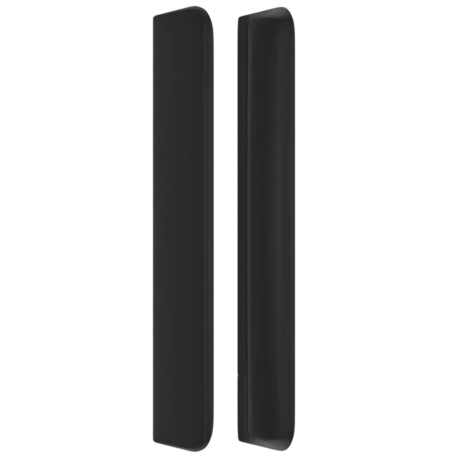 Tête de lit avec oreilles Noir 93x16x118/128 cm Similicuir - 4