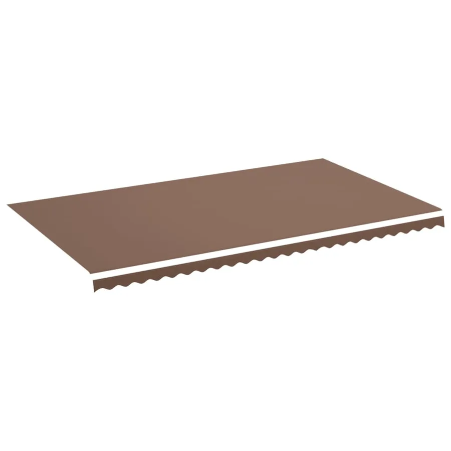 Tissu de remplacement pour auvent marron 6x3,5 m polyester - 2