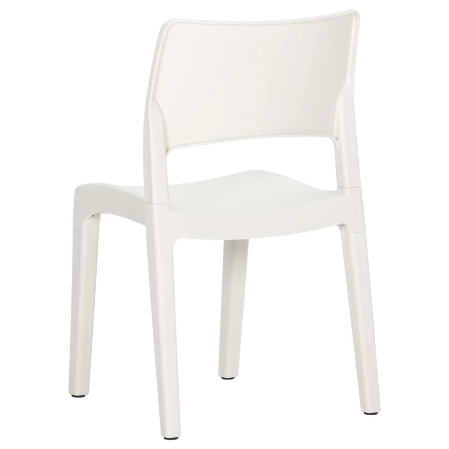 Chaises de jardin lot de 2 Blanc Polypropylène - 7