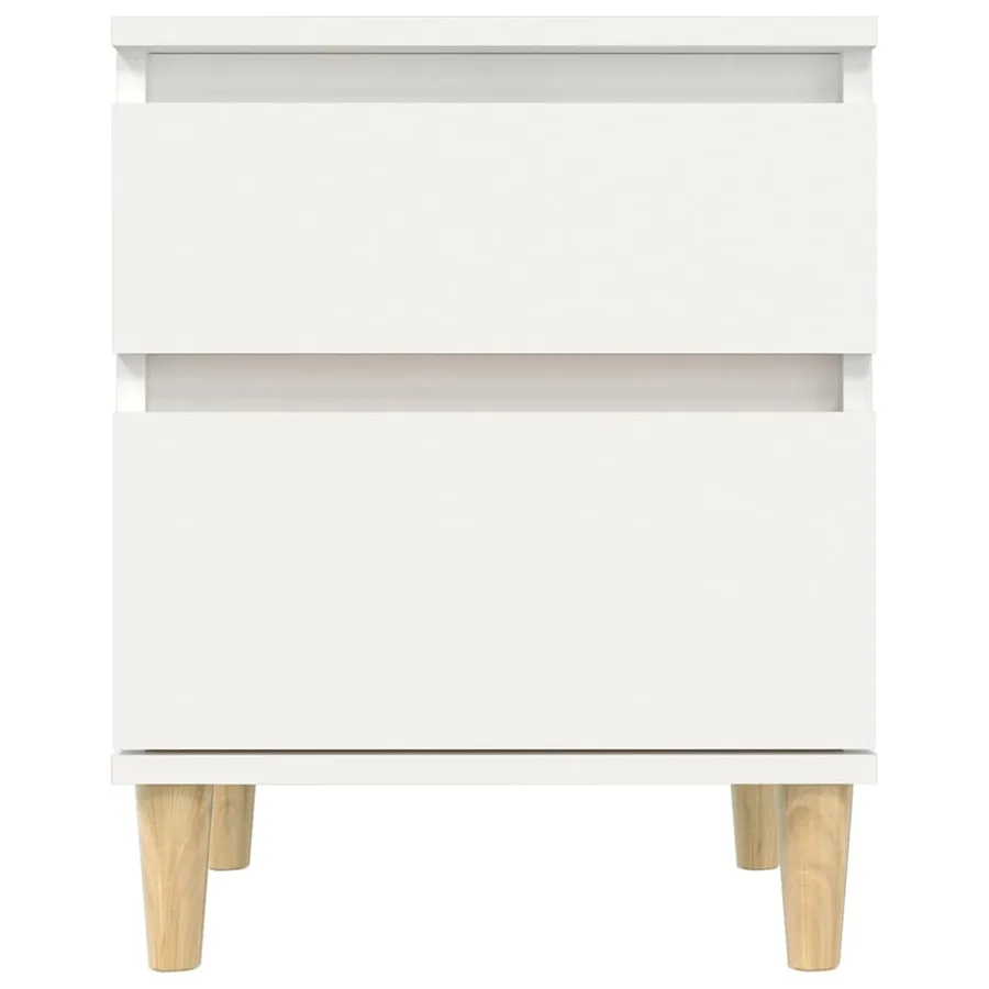Tables de chevet 2 pcs Blanc 40x35x50 cm - 6
