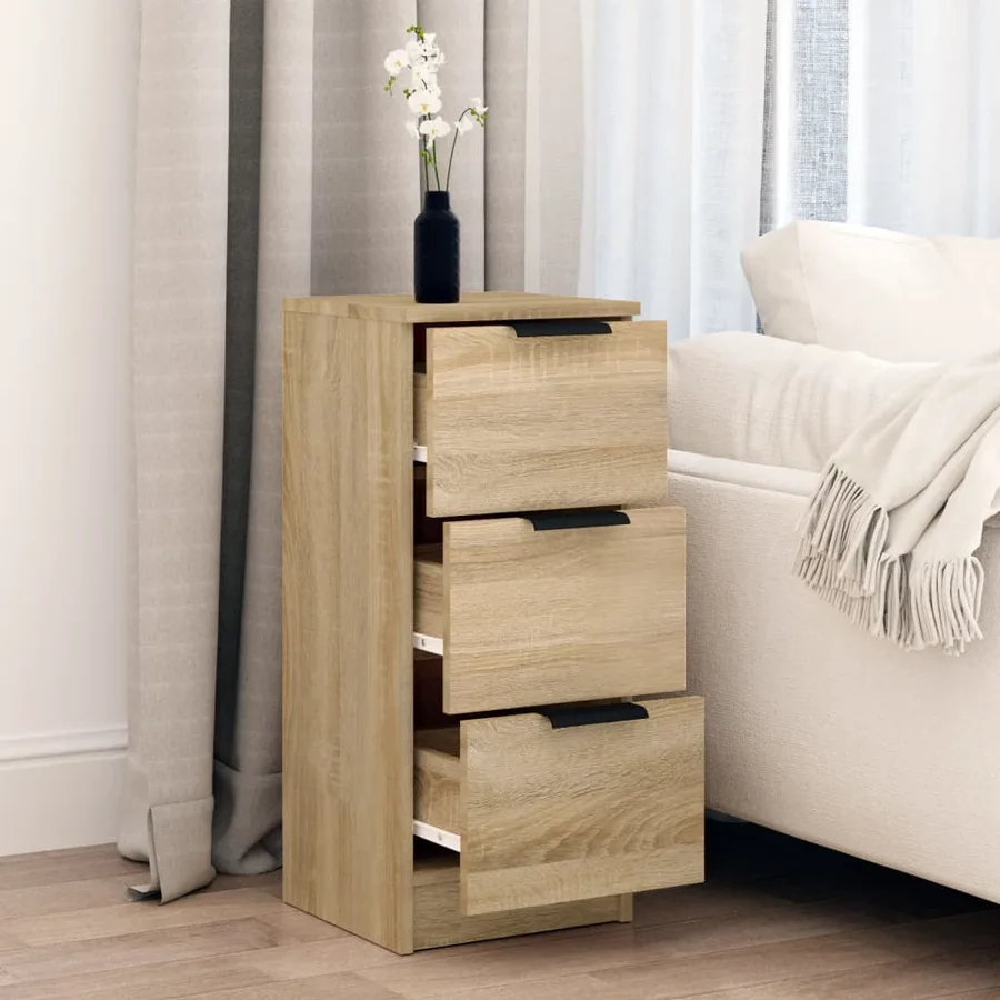 Buffet Chêne sonoma 30x30x70 cm Bois d'ingénierie - 3