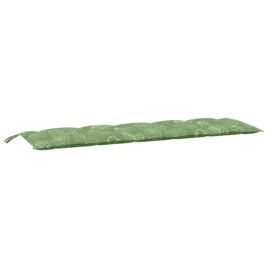 Coussins de banc jardin lot de 2 motif de feuilles tissu Oxford - 5