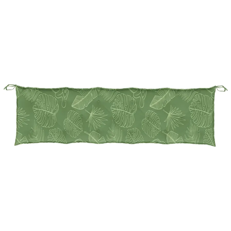 Coussins de banc jardin lot de 2 motif de feuilles tissu Oxford - 6