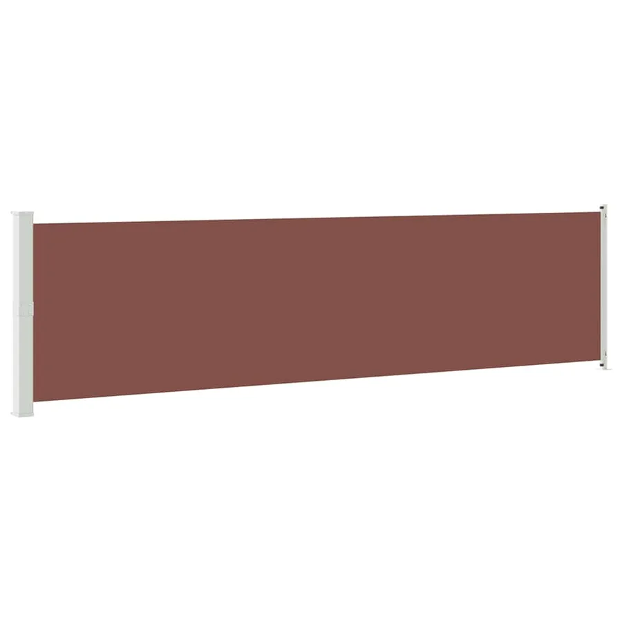 Auvent latéral rétractable de patio 600x160 cm marron - 2