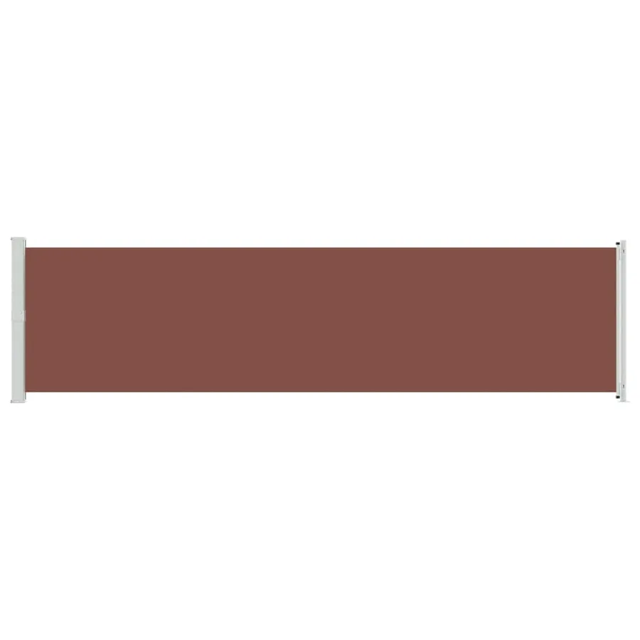Auvent latéral rétractable de patio 600x160 cm marron - 4
