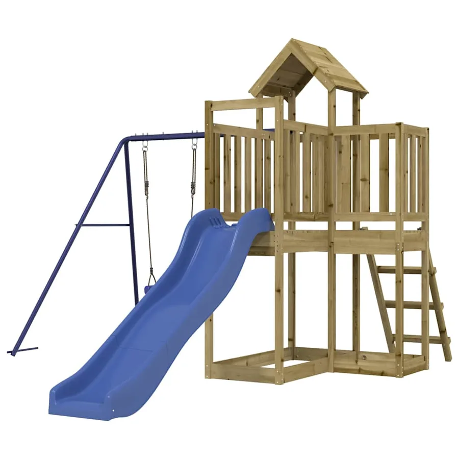 Aire de jeux d'extérieur bois de pin imprégné - 3