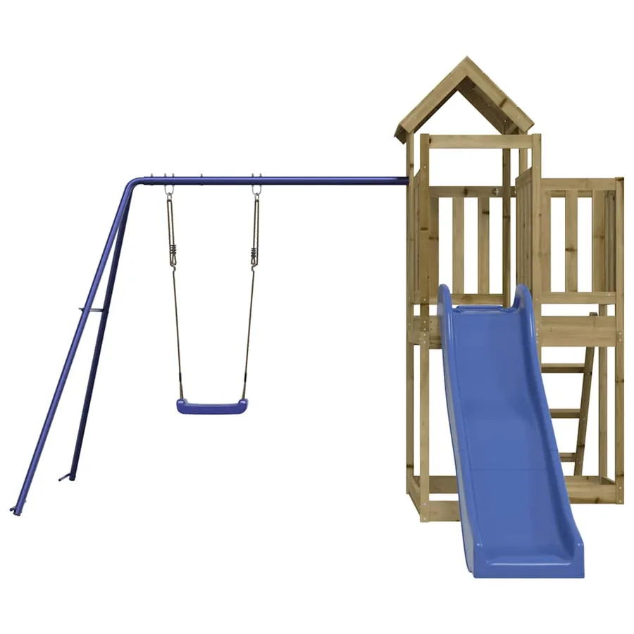 Aire de jeux d'extérieur bois de pin imprégné - 4