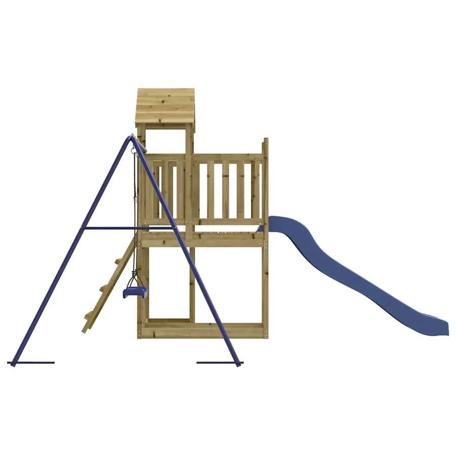 Aire de jeux d'extérieur bois de pin imprégné - 6