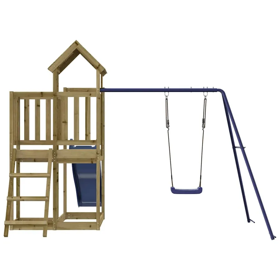 Aire de jeux d'extérieur bois de pin imprégné - 7