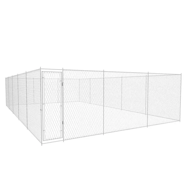 Chenil extérieur pour chiens Acier galvanisé 950x570x185 cm