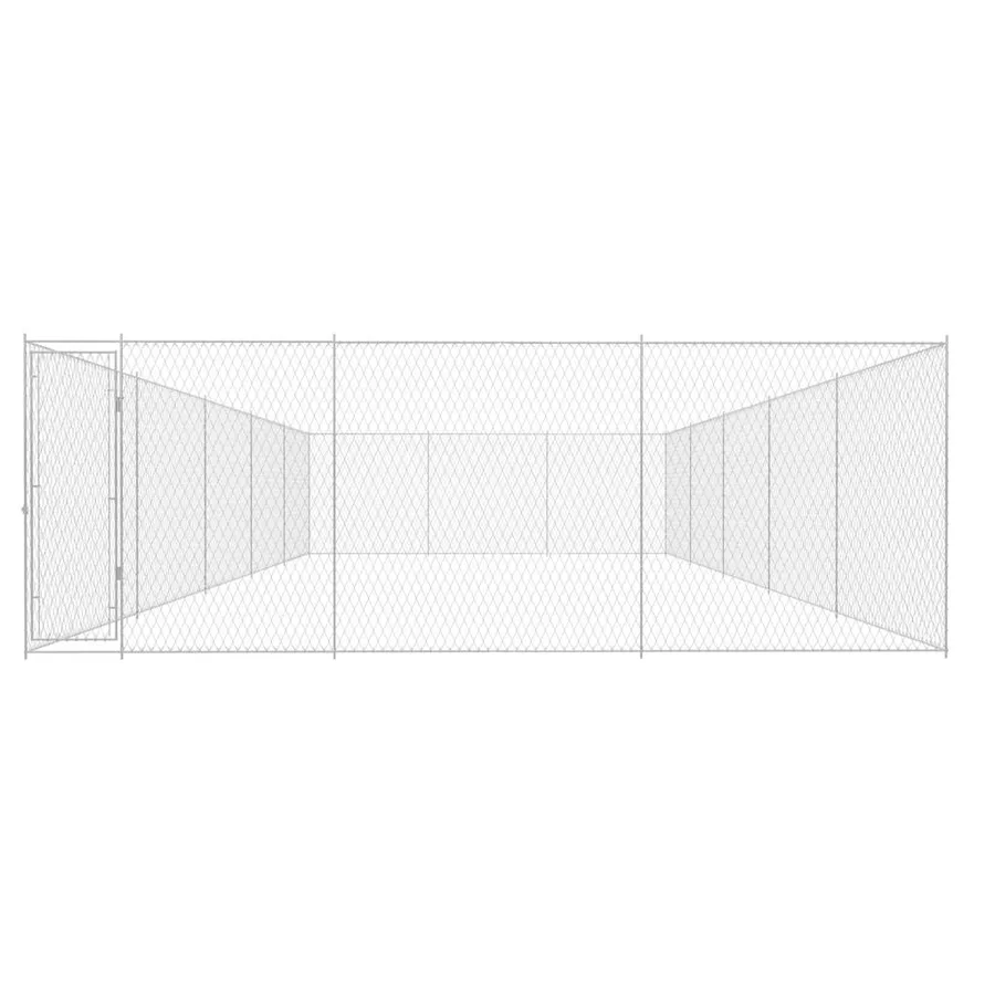 Chenil extérieur pour chiens Acier galvanisé 950x570x185 cm - 2