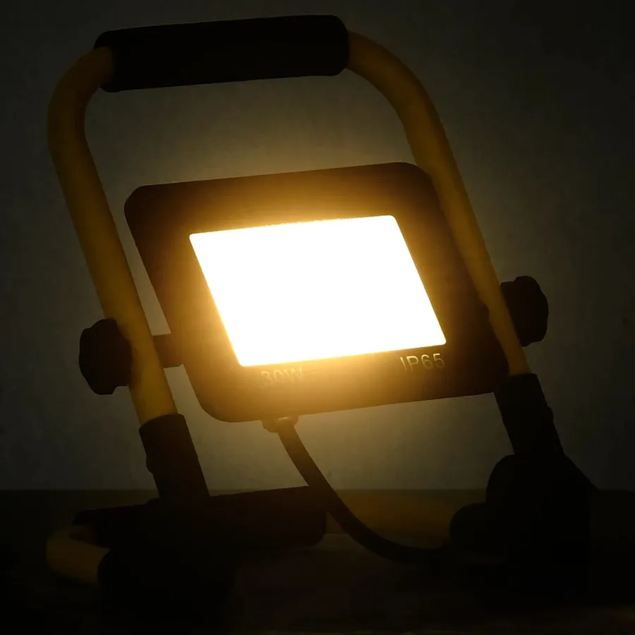 Projecteur à LED avec poignée 30 W Blanc chaud - 2