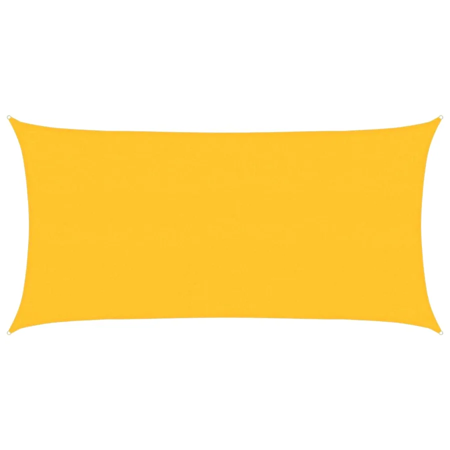 Voile d'ombrage 160 g/m² Jaune 2x4 m PEHD - 2
