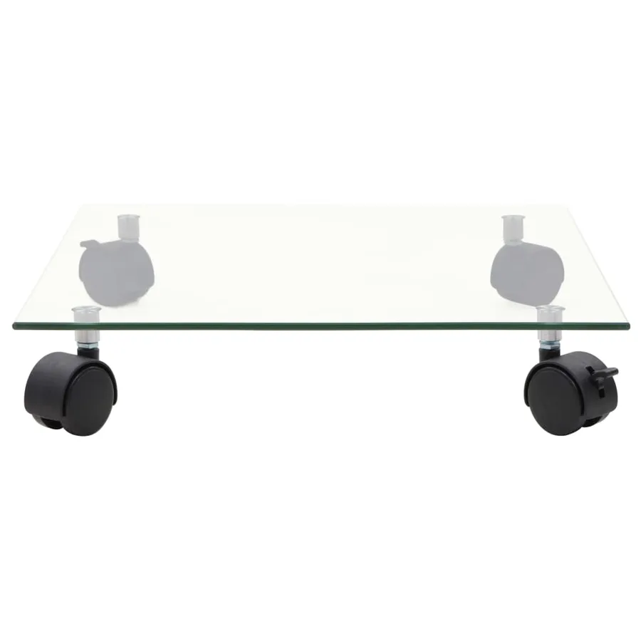 Supports roulants à plantes 4 pcs 35x35 cm Carré Verre trempé - 3