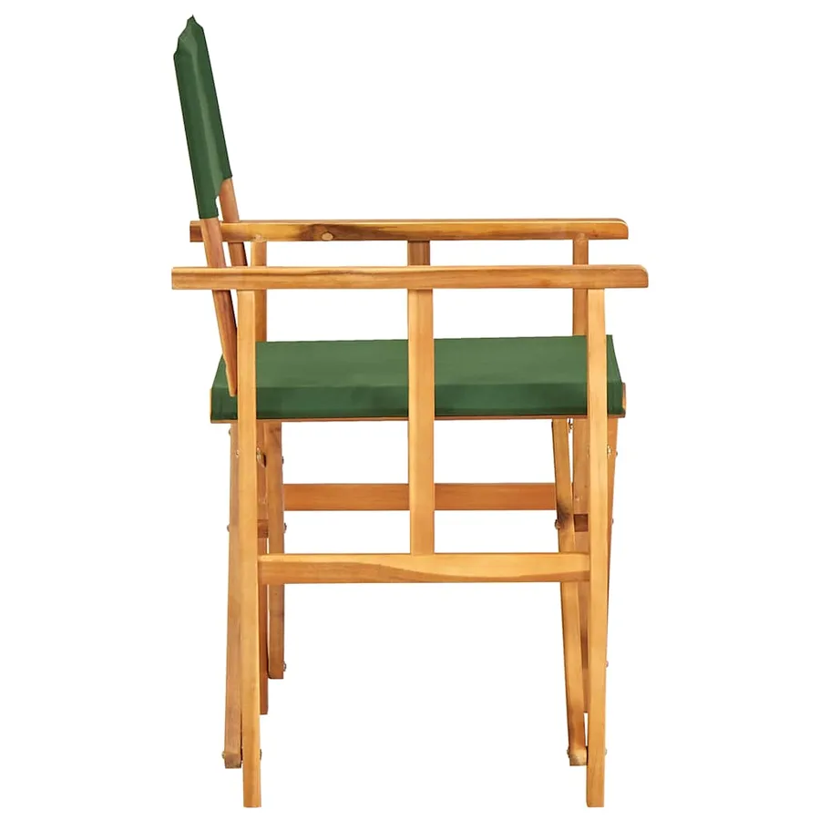 Chaise de metteur en scène bois massif d'acacia vert - 3
