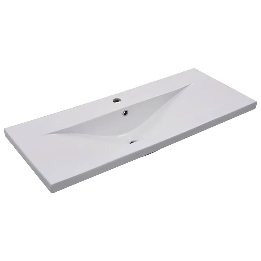 Armoire d'évier avec lavabo intégré Gris béton Aggloméré - 10