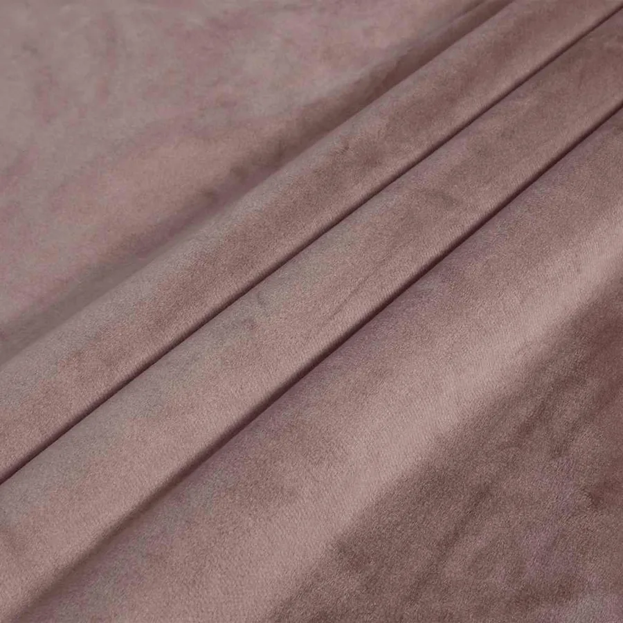 Rideau occultant avec anneaux en métal Velours Rose 290x245 cm - 5