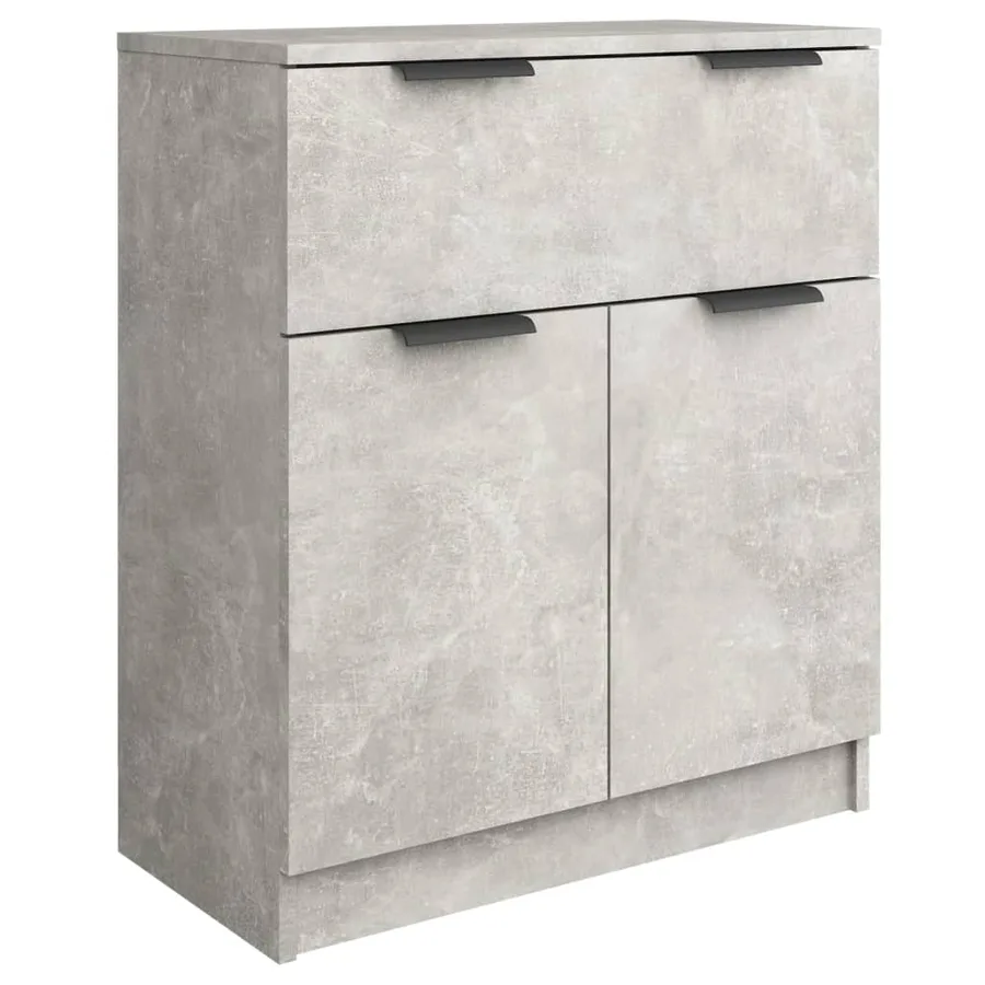 Buffet Gris béton 60x30x70 cm Bois d'ingénierie - 2