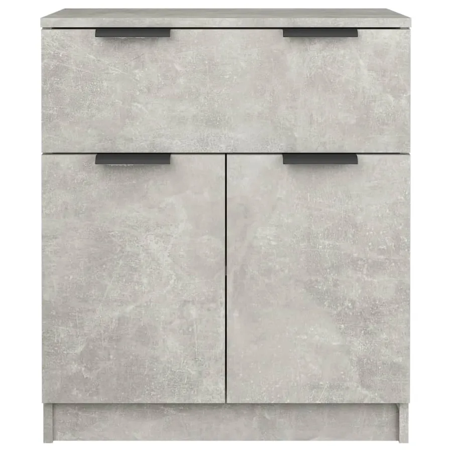 Buffet Gris béton 60x30x70 cm Bois d'ingénierie - 5