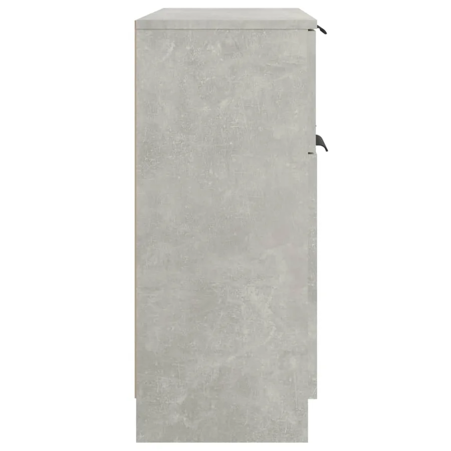 Buffet Gris béton 60x30x70 cm Bois d'ingénierie - 6