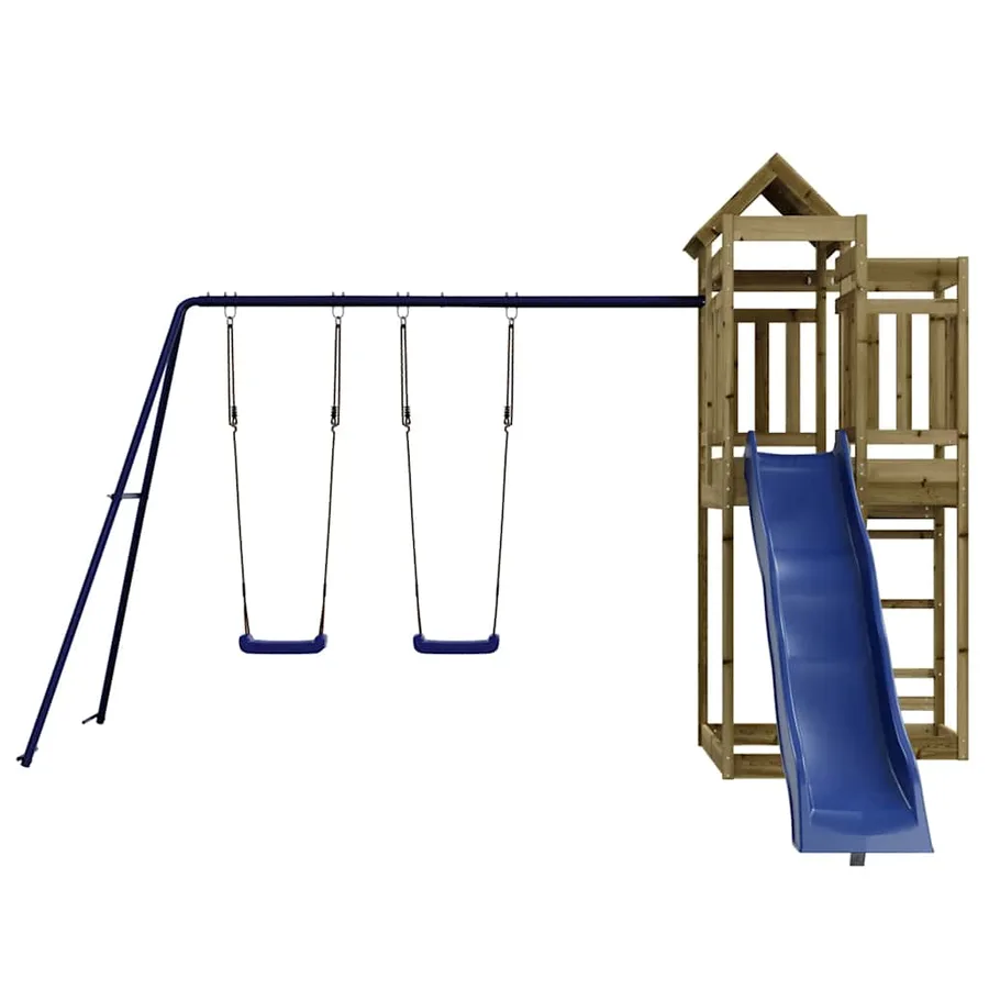 Aire de jeux d'extérieur bois de pin imprégné - 4