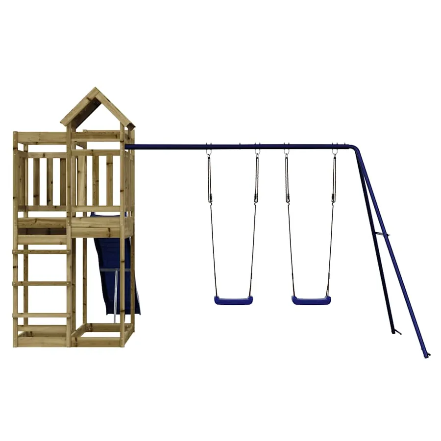 Aire de jeux d'extérieur bois de pin imprégné - 5