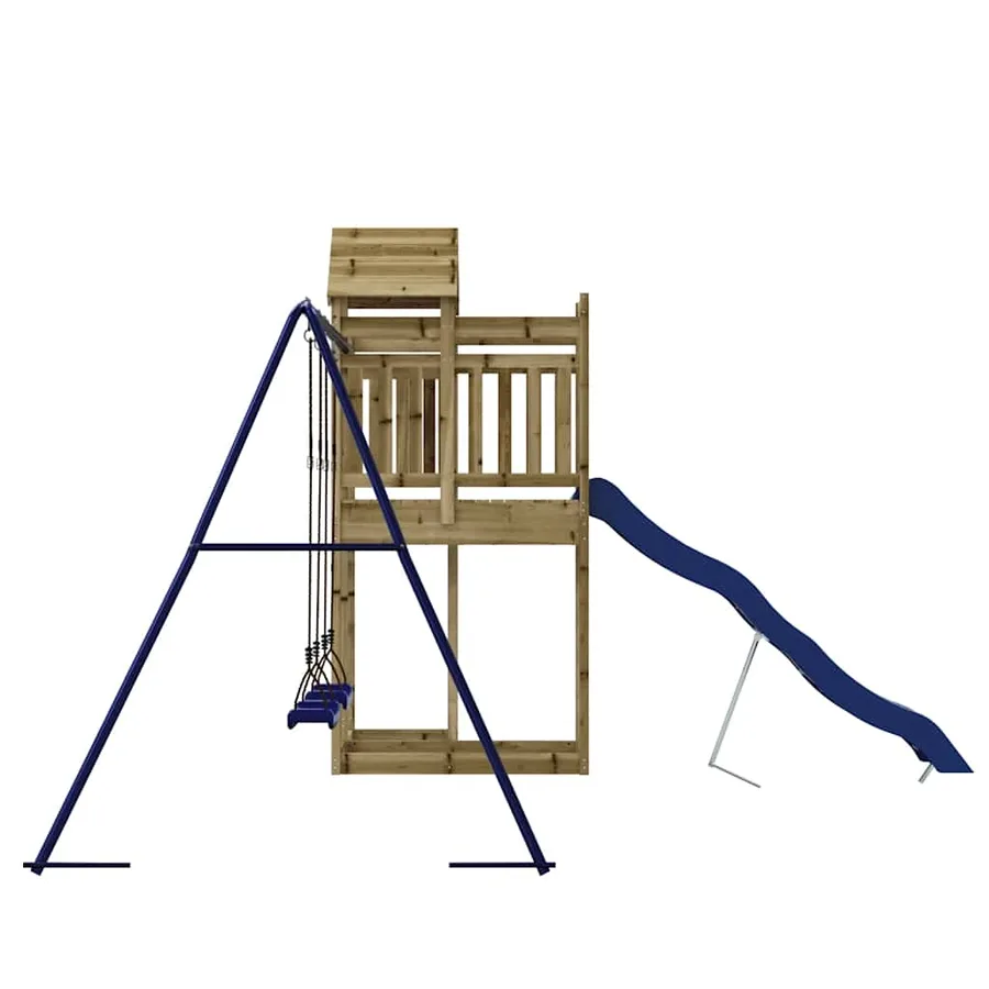 Aire de jeux d'extérieur bois de pin imprégné - 7