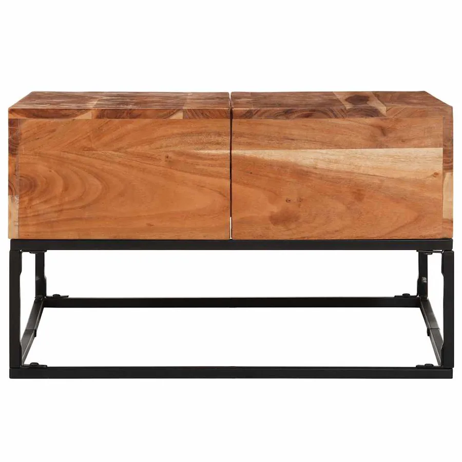 Table basse 68x68x41 cm Bois d'acacia solide - 5