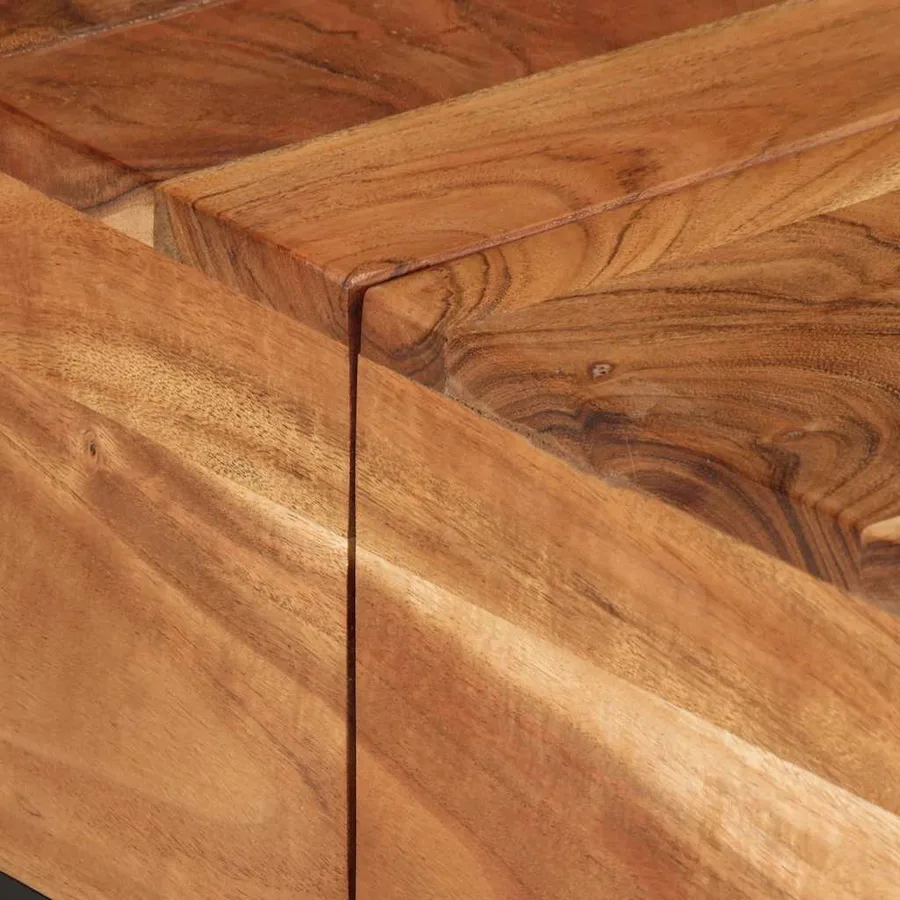 Table basse 68x68x41 cm Bois d'acacia solide - 8