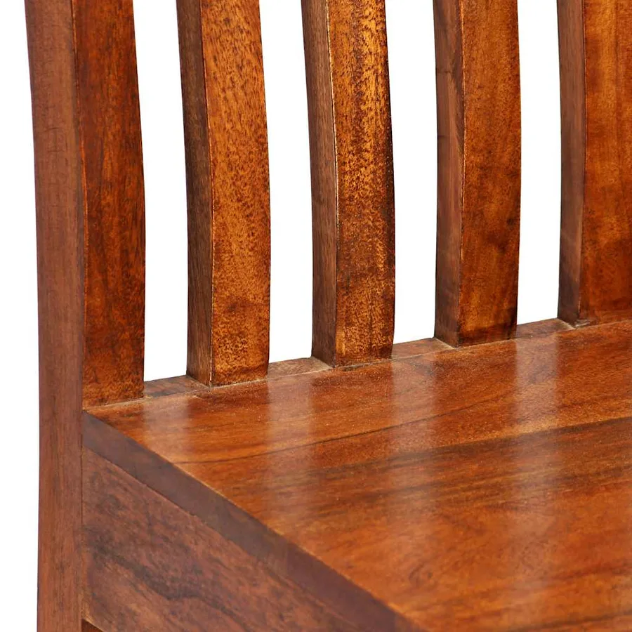 Chaises à manger lot de 6 bois massif moderne - 5