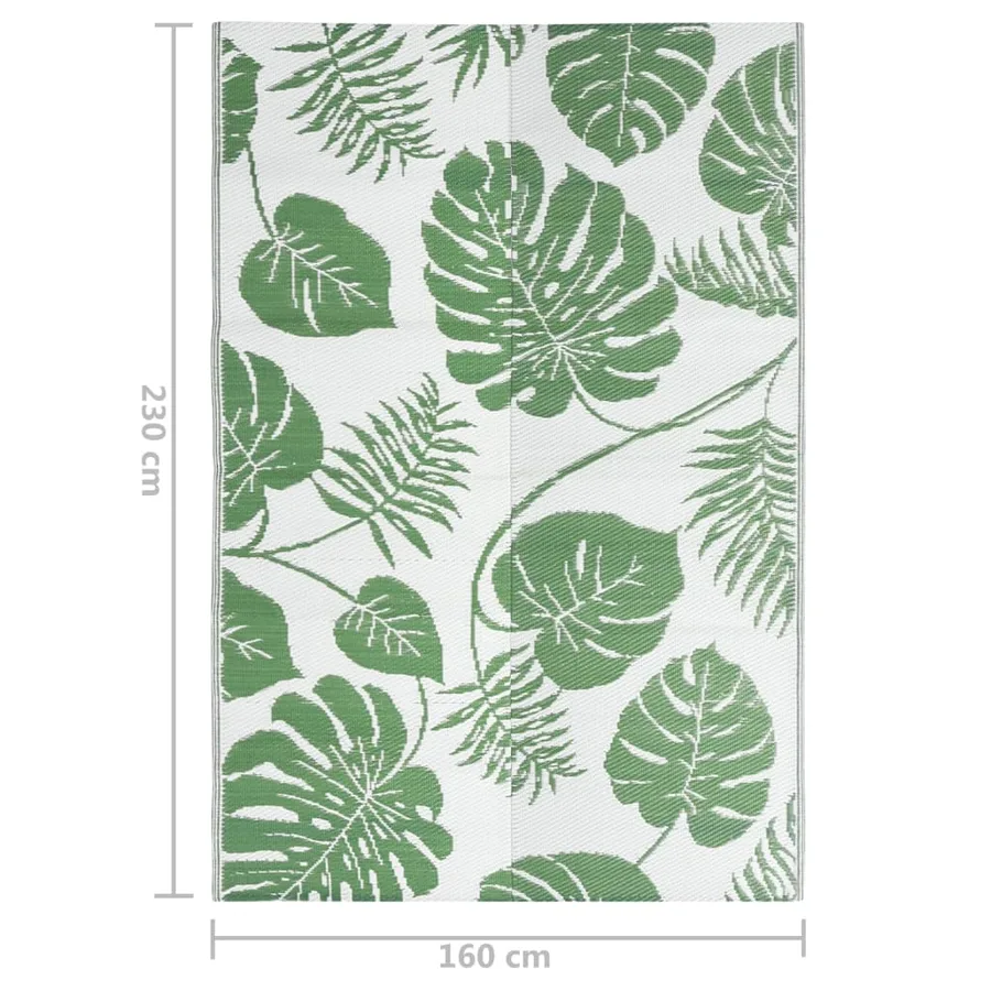 Tapis d'extérieur ARAKIL Vert 160x230 cm PP - 7
