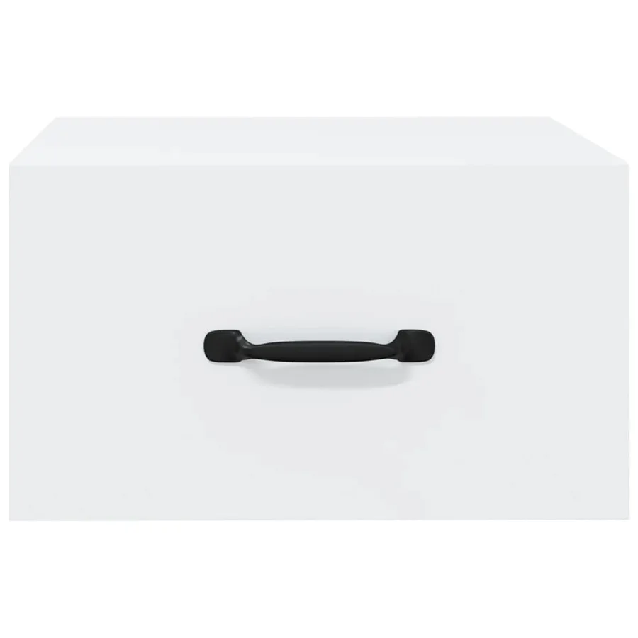 Tables de chevet murales 2 pcs blanc 35x35x20 cm - 4