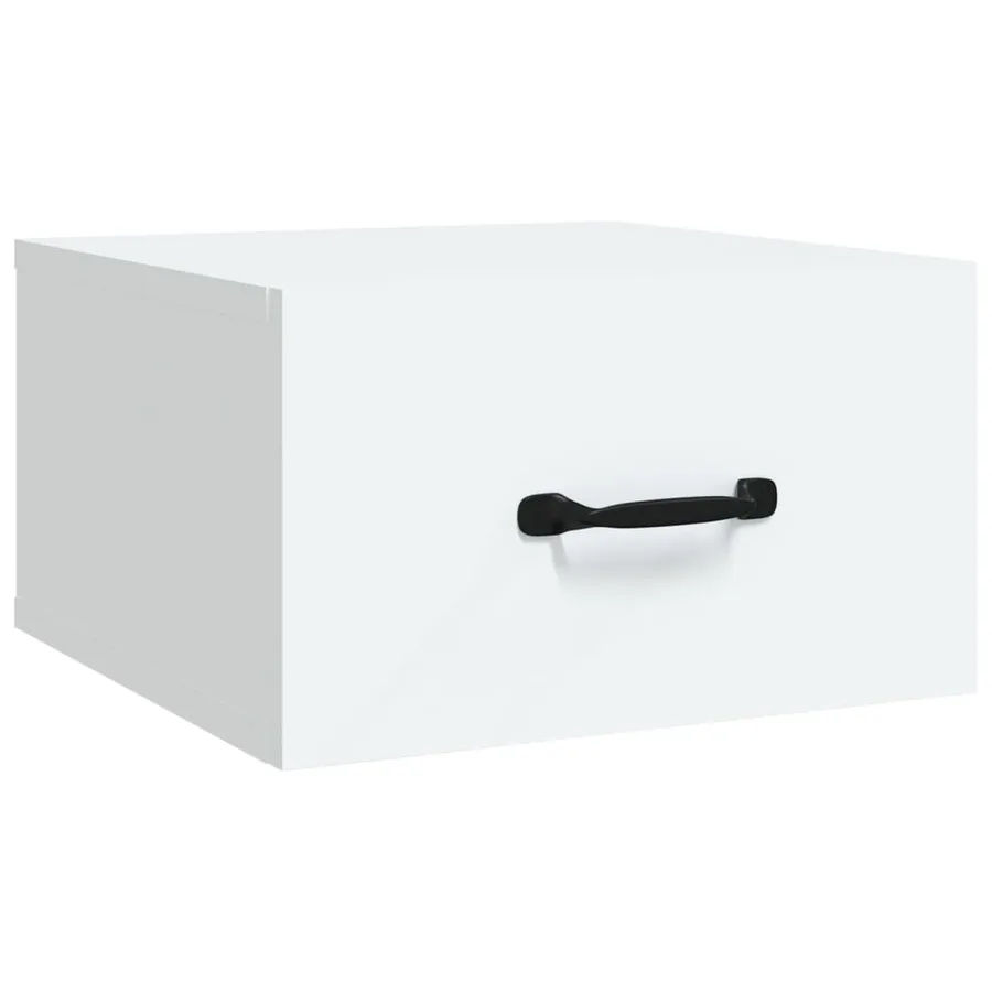 Tables de chevet murales 2 pcs blanc 35x35x20 cm - 5