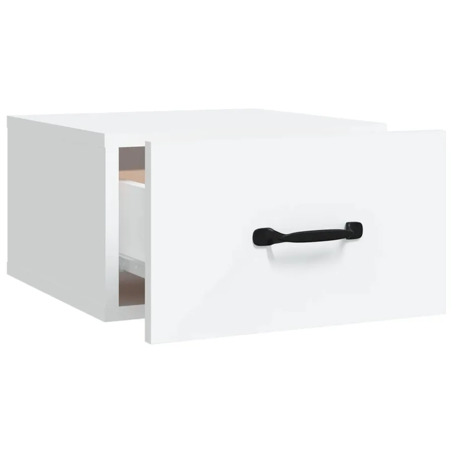Tables de chevet murales 2 pcs blanc 35x35x20 cm - 6