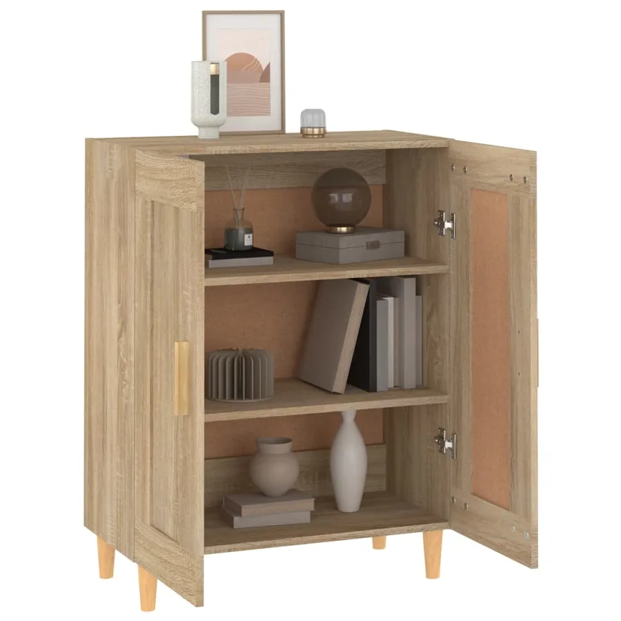 Buffet Chêne sonoma 69,5x34x90 cm Bois d'ingénierie - 4