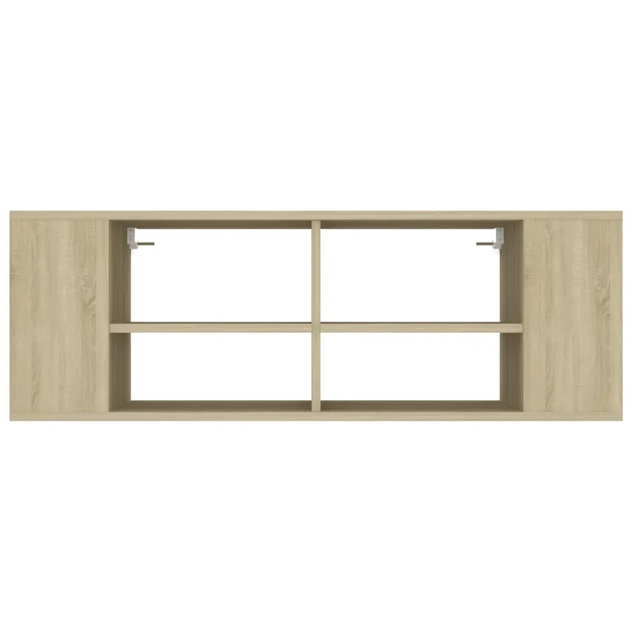 Meuble TV mural Chêne sonoma 102x35x35 cm Bois d’ingénierie - 4