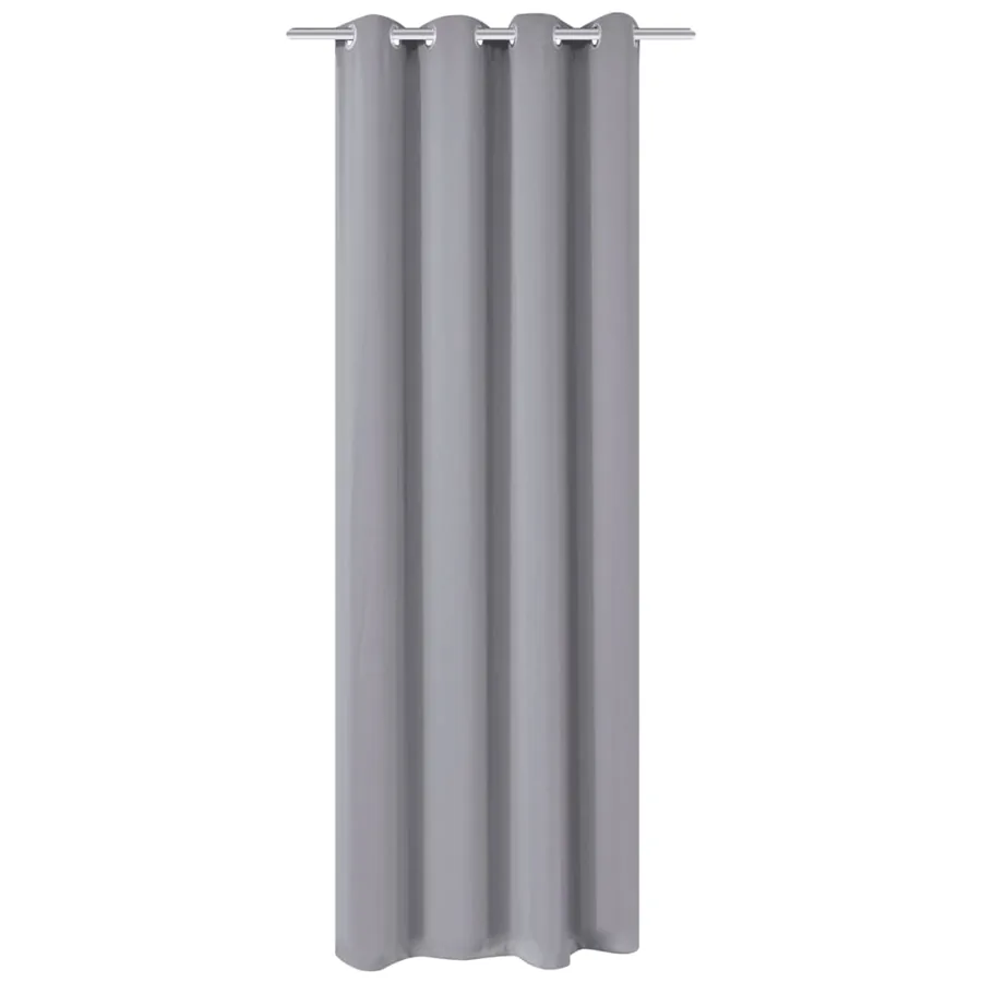 Rideau occultant avec œillets métalliques 270 x 245 cm Gris
