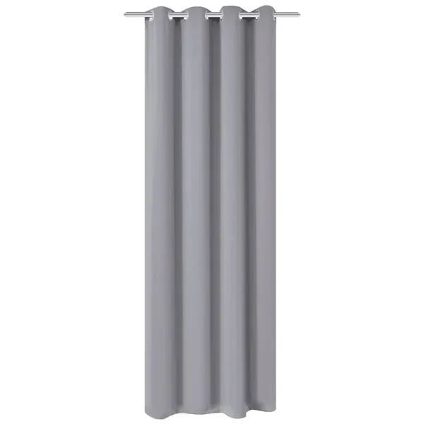 Rideau occultant avec œillets métalliques 270 x 245 cm Gris