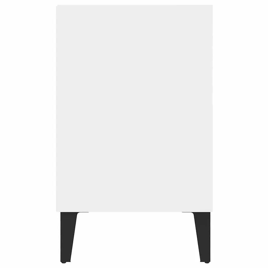 Meuble TV avec pieds en métal Blanc 103,5x30x50 cm - 5