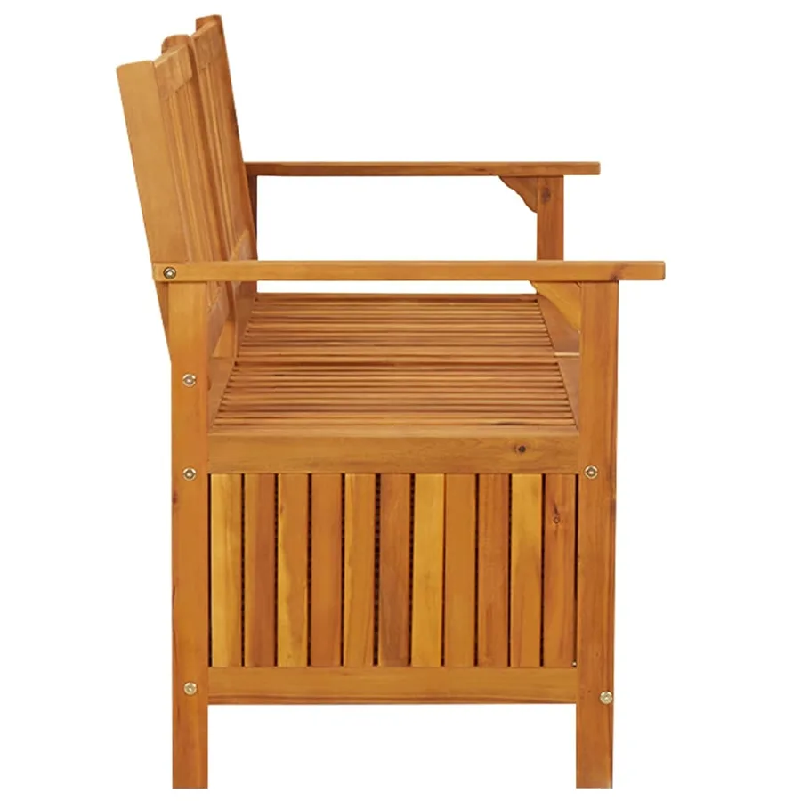 Banc de rangement 148 cm Bois d'acacia solide - 5