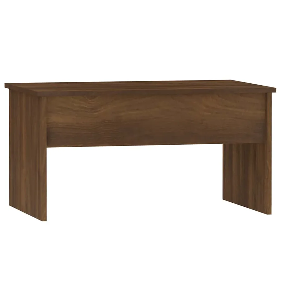Table basse Chêne marron 80x50,5x41,5 cm Bois d'ingénierie - 3