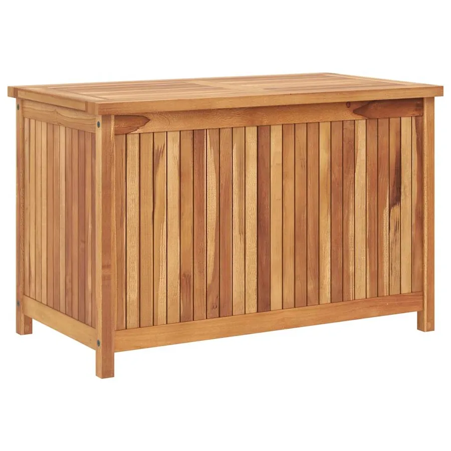 Boîte de rangement de jardin 90x50x58 cm Bois de teck solide - 2
