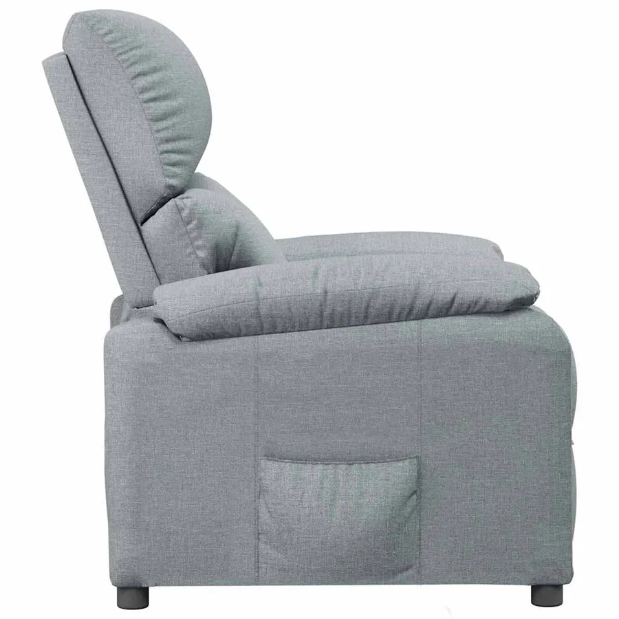 Fauteuil inclinable Gris clair Tissu - 4