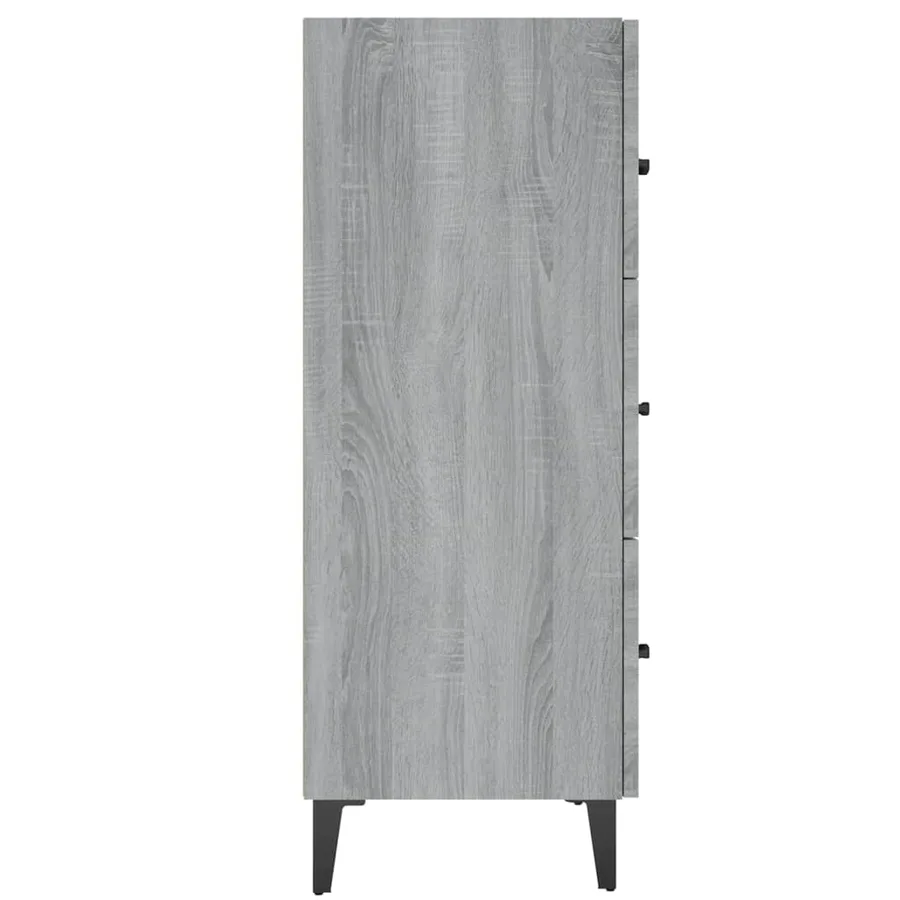 Buffet sonoma gris 69,5x34x90 cm bois d'ingénierie - 7