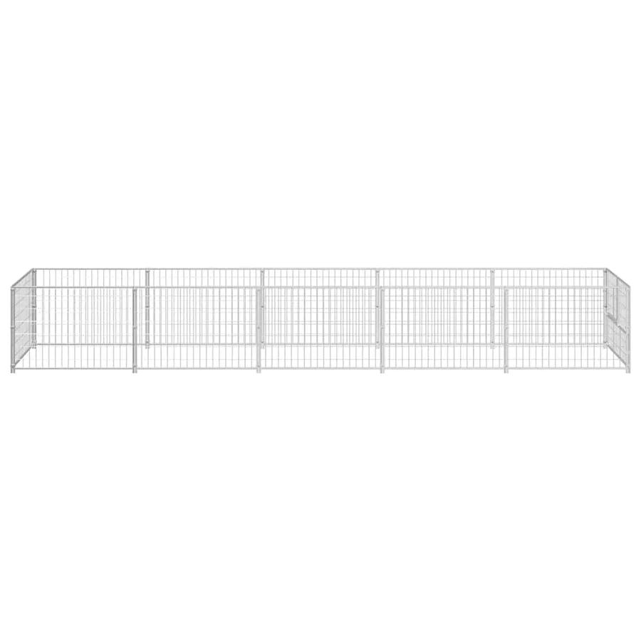 Chenil Argenté 5 m² Acier - 5