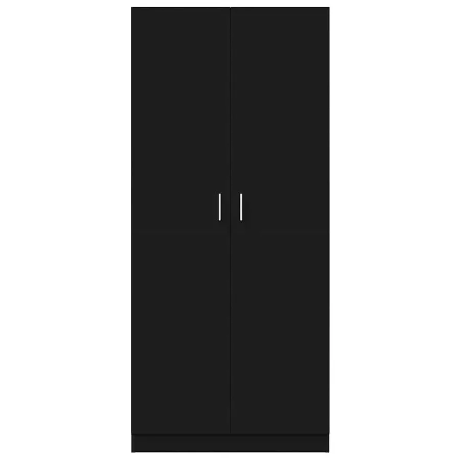Garde-robe Noir 80x52x180 cm Bois d’ingénierie - 4
