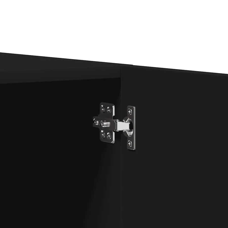 Garde-robe Noir 80x52x180 cm Bois d’ingénierie - 7